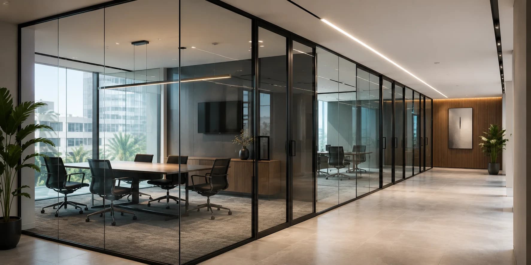 Glass Partitions & Mirrors